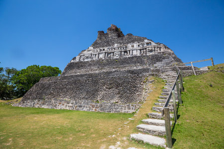 Xunantunich Maya ruins in Belizeの写真素材