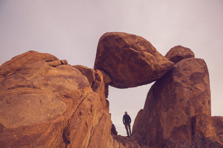 Hike in Big Bend National Park, Texas, USAの写真素材