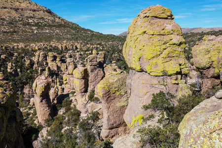 Unusual  landscape at the Chiricahua National Monument, Arizona, USAの写真素材
