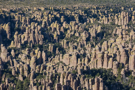 Unusual  landscape at the Chiricahua National Monument, Arizona, USAの写真素材
