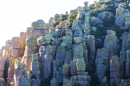 Unusual  landscape at the Chiricahua National Monument, Arizona, USAの写真素材