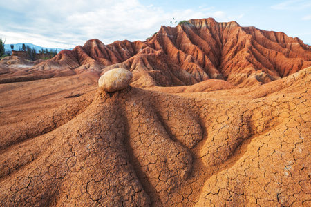 Unusual landscapes in Tatacoa desert, Colombia, South Americaの写真素材