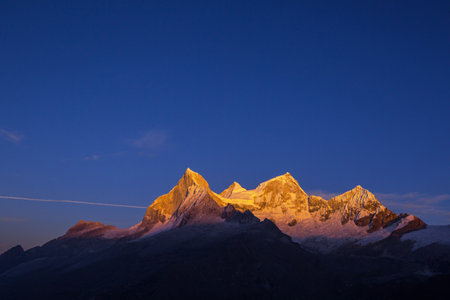 Beautiful mountains landscapes in Cordillera Blanca,  Peru, South America