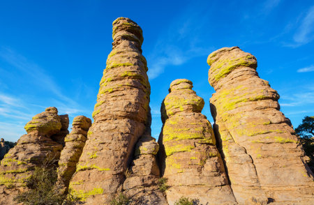 Unusual  landscape at the Chiricahua National Monument, Arizona, USAの写真素材