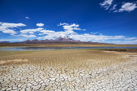 Altiplano Lake in  Andes mountains, Bolivia, South America