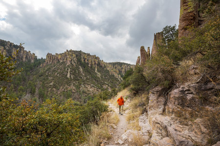 Unusual  landscape at the Chiricahua National Monument, Arizona, USAの写真素材