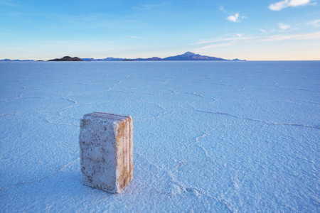 Unusual deserted landscaprs in Salar de Uyuni, Bolivia, South America