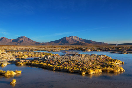 Beautiful natural landscapes in Atacama desert, northern Chile