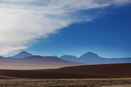 Fantastic Scenic landscapes of Northern Chile, Atacama desert. Beautiful inspiring natural...