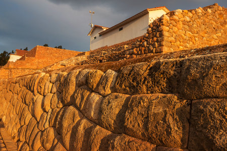 The Colonial architecture in Peru, South America
