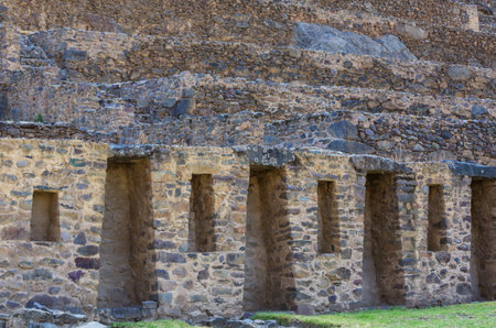 Inca ruins near famous city Cusco in Peru, South Americaのeditorial素材