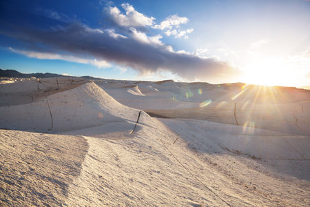 Fantastic Scenic landscapes of Northern Argentina. Beautiful inspiring natural landscapes. Campo de Piedra Pomez near Antofagasta de la Sierra, Puna.の写真素材