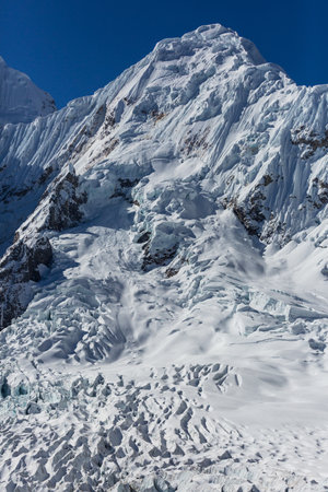 Beautiful mountains landscapes in Cordillera Blanca,  Peru, South Americaの写真素材