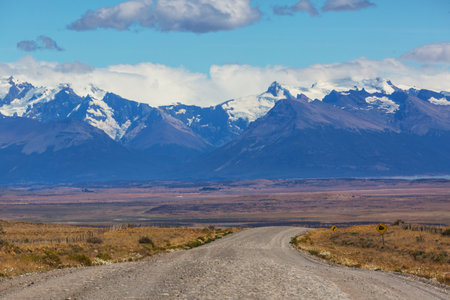 Patagonia landscapes in Southern Argentina. Beautiful natural landscapes.