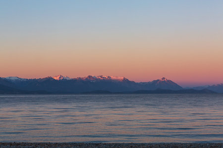 Beautiful lake landscapes near Bariloche in Argentina, South Americaの写真素材