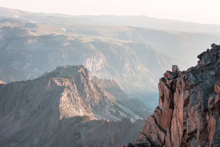 Picturesque mountain landscape. Good for natural background.の写真素材