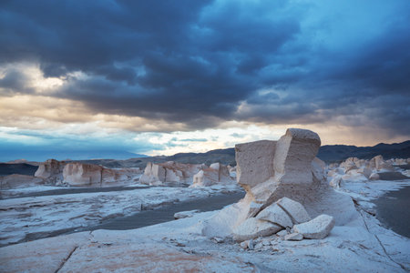 Fantastic Scenic landscapes of Northern Argentina. Beautiful inspiring natural landscapes. Campo de Piedra Pomez near Antofagasta de la Sierra, Puna.の写真素材