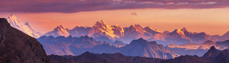 Beautiful mountains landscapes in Cordillera Blanca,  Peru, South Americaの写真素材
