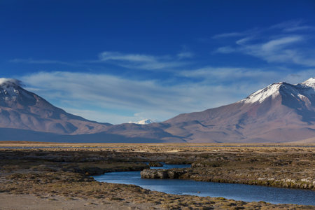Fantastic Scenic landscapes of Northern Chile, Atacama desert. Beautiful inspiring natural...