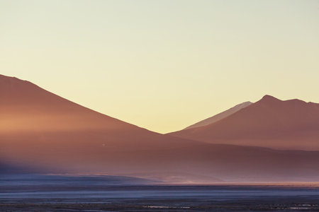 Fantastic Scenic landscapes of Northern Chile, Atacama desert. Beautiful inspiring natural landscapes.の写真素材