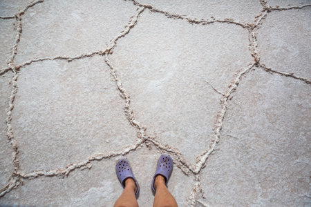 Salt desert in the Jujuy Province, Argentinaの写真素材