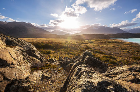 Patagonia landscapes in Southern Argentina. Beautiful natural landscapes.の写真素材