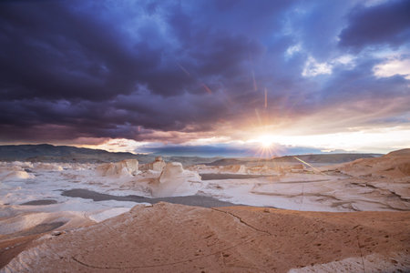 Fantastic Scenic landscapes of Northern Argentina. Beautiful inspiring natural landscapes. Campo de Piedra Pomez near Antofagasta de la Sierra, Puna.の写真素材
