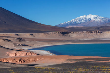 Beautiful natural landscapes in Atacama desert, northern Chileの写真素材