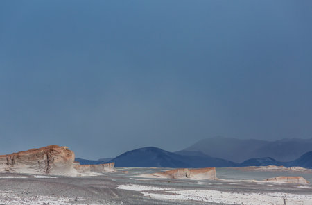 Fantastic Scenic landscapes of Northern Argentina. Beautiful inspiring natural landscapes. Campo de Piedra Pomez near Antofagasta de la Sierra, Puna.の写真素材