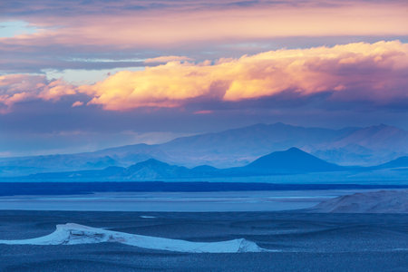 Fantastic Scenic landscapes of Northern Argentina. Beautiful inspiring natural landscapes. Campo de Piedra Pomez near Antofagasta de la Sierra, Puna.の写真素材