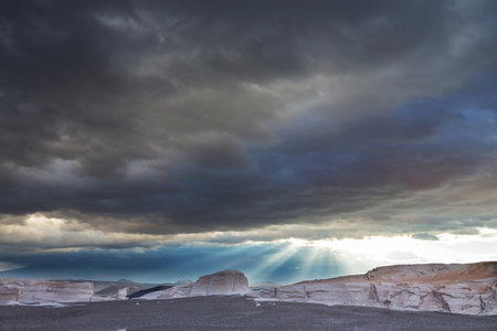 Fantastic Scenic landscapes of Northern Argentina. Beautiful inspiring natural landscapes. Campo de Piedra Pomez near Antofagasta de la Sierra, Puna.の写真素材
