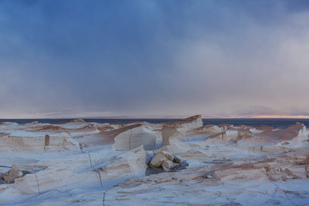 Fantastic Scenic landscapes of Northern Argentina. Beautiful inspiring natural landscapes. Campo de Piedra Pomez near Antofagasta de la Sierra, Puna.の写真素材