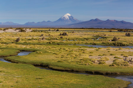 Unusual mountains landscapes  in Bolivia altiplano travel adventure South Americaの写真素材