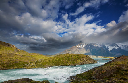Patagonia landscapes in Southern Argentina. Beautiful natural landscapes.の写真素材