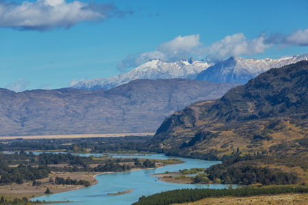 Patagonia landscapes in Southern Argentina. Beautiful natural landscapes.の写真素材