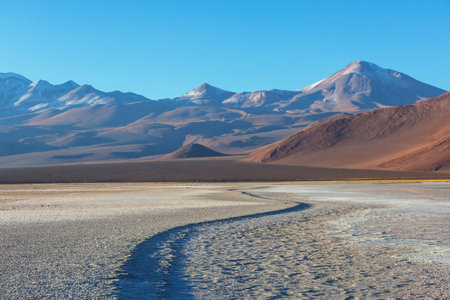 Fantastic Scenic landscapes of Northern Chile, Atacama desert. Beautiful inspiring natural landscapes.の写真素材