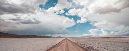 Salt desert in the Jujuy Province, Argentinaの写真素材