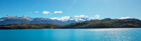 General Carrera Lake, Carretera Austral, Patagonia - Chile. Beautiful natural landscapes in South Americaの写真素材