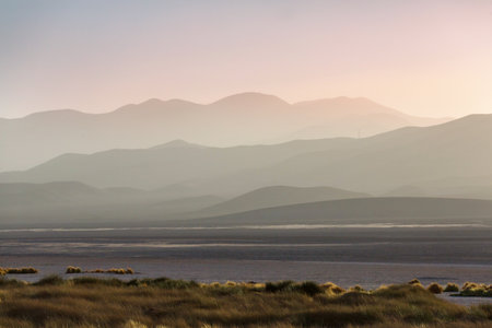 Fantastic Scenic landscapes of Northern Chile, Atacama desert. Beautiful inspiring natural landscapes.の写真素材