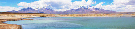 Beautiful natural landscapes in Atacama desert, northern Chileの写真素材