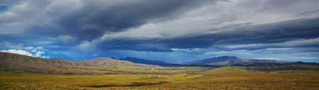 Tundra landscapes above Arctic circle