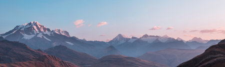 Beautiful mountains landscapes in Cordillera Blanca,  Peru, South Americaの写真素材