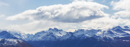 Patagonia landscapes in Southern Argentina. Beautiful natural landscapes.