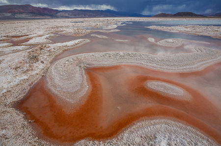 Fantastic Scenic landscapes of Northern Argentina. Beautiful inspiring natural landscapes. Laguna...