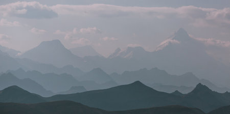 Beautiful mountains landscapes in Cordillera Blanca,  Peru, South America