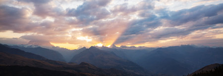 Beautiful mountains landscapes in Cordillera Blanca,  Peru, South America