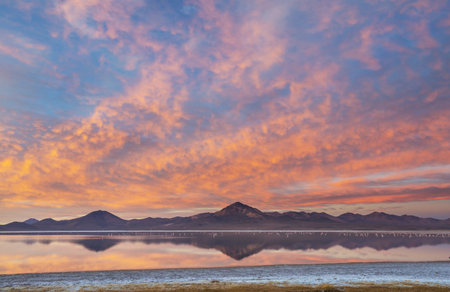 Beautiful natural landscapes in Atacama desert, northern Chileの写真素材