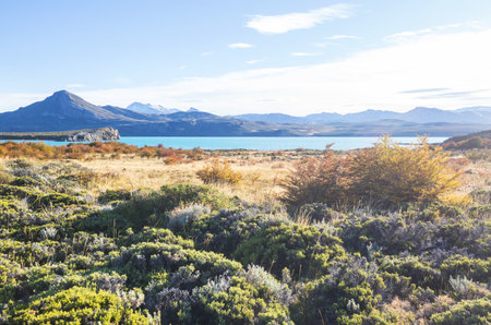 Colorful Autumn season in mountainsの写真素材
