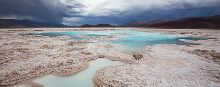 Fantastic Scenic landscapes of Northern Argentina. Beautiful inspiring natural landscapes. Laguna...