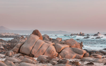 Pacific ocean coast in  Chileの写真素材